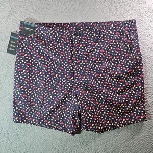 NWT Roundtree & Yorke Performance Shorts Men 42‎ x 7" Stretch Sea Life Black
